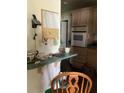 Kitchen needs updating. Plenty of cabinet space at 385 Dolphin Se Ave, St Petersburg, FL 33705