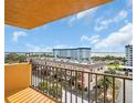 Balcony offering stunning water and city views at 9 Haig Pl # 612, Dunedin, FL 34698