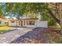 Charming house nestled amongst lush greenery, showcasing curb appeal at 135 Se Monroe N Cir, St Petersburg, FL 33703