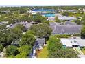 Aerial view of a home near a stadium at 426 Lexington St, Dunedin, FL 34698