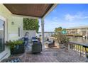 Relaxing patio with seating area and waterfront views at 5134 Salmon Se Dr # A, St Petersburg, FL 33705