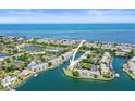 Aerial view of waterfront community, highlighting property location at 5134 Salmon Se Dr # A, St Petersburg, FL 33705