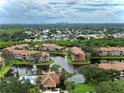 Aerial view of community near a lake at 10200 Gandy N Blvd # 335, St Petersburg, FL 33702