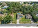 Property overview showing house, pool, and surrounding neighborhood at 3018 Greynolds Ave, Spring Hill, FL 34608