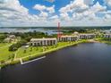 Aerial view highlighting the property's waterfront location and surrounding area at 4620 Bay Blvd # 1148, Port Richey, FL 34668