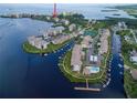 Aerial view of the community, highlighting its waterfront location and amenities at 4620 Bay Blvd # 1148, Port Richey, FL 34668