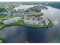 Aerial view of condo building highlighting specific unit at 8141 Aquila St # 347, Port Richey, FL 34668