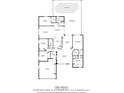 2104 sq ft house floor plan, includes 4 bedrooms, 2 bathrooms, a pool, and a garage at 1705 Audubon Trl, Lutz, FL 33549