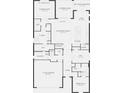 Detailed floor plan illustrating the layout of the home, including the placement of rooms and features at 18629 Coastal Shore Ter, Land O Lakes, FL 34638