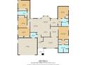 Detailed floor plan showcasing the layout of this spacious 2498 square foot home, including room dimensions at 13419 Banner Rd, Spring Hill, FL 34609