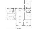 Detailed floor plan of a 1950 sq ft home, showcasing the layout of the bedrooms, bathrooms, kitchen, and living areas at 12757 Circle Lake Dr, Hudson, FL 34669