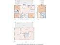 Detailed floor plan showcasing the layout of this spacious home, including living areas and bedrooms at 3344 Gardenia Dr, Hernando Beach, FL 34607