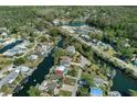 Waterfront home on canal, surrounded by lush trees, with easy access to local waterways and amenities at 5319 Ray Dr, Weeki Wachee, FL 34607
