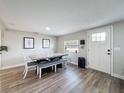 Dining room features a modern table with bench seating and ample natural light at 4540 52 N Ave, St Petersburg, FL 33714