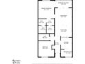 Detailed floor plan showcasing the layout of this condo featuring two bedrooms and a screened balcony at 8211 Brent St # 816, Port Richey, FL 34668