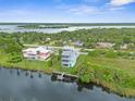 Waterfront home boasting a private dock and picturesque views of the surrounding waterways at 3251 Shoal Line Blvd, Hernando Beach, FL 34607