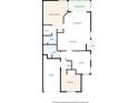 Detailed floor plan showcasing the layout of this two-bedroom home at 4208 Boston Cir, New Port Richey, FL 34653