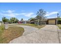 Charming single-story home with a long drive, mature tree, and well-maintained front yard at 3728 Linkwood St, New Port Richey, FL 34652