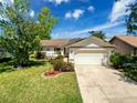 Well-maintained single-story home with a two-car garage and lush front lawn at 7215 121St Ter, Largo, FL 33773