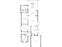 Detailed floor plan showcasing the layout of the home, including the bedrooms, living spaces, and outdoor areas at 9131 Rhett Ln, Weeki Wachee, FL 34613