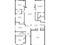 Detailed floorplan showcasing the layout of the home's bedrooms, living areas, and bathrooms at 7239 Sharpsburg Blvd, New Port Richey, FL 34653