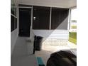 Home's covered and screened patio at 34135 Brown Bayou, Wesley Chapel, FL 33543