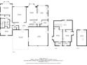 Detailed floor plan showcasing the layout of the two-story home, including room dimensions and connections at 23310 Cascade Pl, Land O Lakes, FL 34639