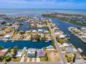 Waterfront community featuring stunning aerial views, private boat docks and amazing turquoise water access to the Gulf at 4503 Jacona Dr, Hernando Beach, FL 34607