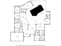 Detailed floor plan showcases the layout, including a screened pool, living spaces, and bedrooms at 6475 Laurel Oak Dr, Spring Hill, FL 34607