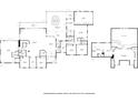 Detailed floor plan showcasing the layout of a spacious home with multiple bedrooms, living areas, and a swimming pool at 18308 Valor Path, Brooksville, FL 34604