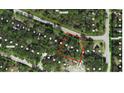 Aerial view of a property and the surrounding neighborhood at 13120 Davista Ave, New Port Richey, FL 34654