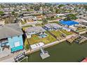 Waterfront home boasts canal access, private dock and easy access to main roads in a charming neighborhood at 13632 Britton Dr, Hudson, FL 34667