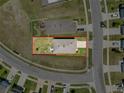 Aerial view of the property line showing home, lot and adjacent properties at 6561 Seaway Dr, Brooksville, FL 34604