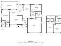 Detailed floor plan of the home showcasing the layout of the first and second floors, with room dimensions at 12210 Quail Run Row, Hudson, FL 34667