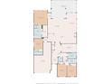Floor plan layout with dimensions for primary bedroom, bathroom, kitchen, and Gathering room at 15355 Renaissance Ave, Odessa, FL 33556