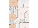 Detailed floor plan showcasing the layout of the home's rooms and dimensions for reference at 10187 Holly Berry Dr, Weeki Wachee, FL 34613