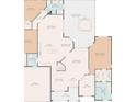 Detailed floor plan illustrating the layout of the home, including room dimensions and connections at 2255 Long View Cir, Brooksville, FL 34604