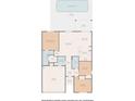 Detailed floor plan illustrating the layout of the home, including room dimensions and spatial relationships at 15205 Durango Cir, Brooksville, FL 34604