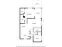Detailed floor plan showcasing the layout of the home, including the placement of rooms and dimensions at 3544 Teeside Dr # 1, New Port Richey, FL 34655