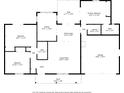 Detailed floor plan showcasing the layout with bedroom, bathroom, kitchen, and living room dimensions at 8431 Spring Hill Dr, Spring Hill, FL 34608