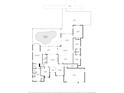 Detailed floor plan showing layout of home including bedrooms, bathrooms, kitchen, living areas, and patio at 9810 Compass Point Way, Tampa, FL 33615