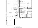 Floor plan showcasing layout with dimensions for bedrooms, bathrooms, kitchen, and living areas at 6222 Cherry Blossom Trl, Gibsonton, FL 33534