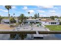 Waterfront home with a private dock and charming exterior, perfect for enjoying the tranquil surroundings at 3907 Headsail Dr, New Port Richey, FL 34652