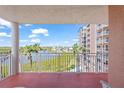 Enjoy beautiful waterfront views from this balcony, perfect for relaxing and entertaining in a desirable community at 4516 Seagull Dr # 512, New Port Richey, FL 34652