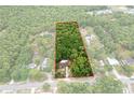 Aerial view of property with expansive lot surrounded by lush greenery and mature trees at 8102 Fort Dade Ave, Brooksville, FL 34601