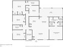 Floor plan of home at 12458 Fish Cove Dr, Spring Hill, FL showing layout of rooms and dimensions at 12458 Fish Cove Dr, Spring Hill, FL 34609