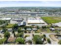Aerial view of property with shopping, highways and the Gulf of Mexico in view at 5121 Hemlock Dr, New Port Richey, FL 34652
