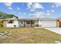 Charming single-story home featuring brick accents, a well-maintained lawn, and a two-car garage at 5642 Dove Dr, New Port Richey, FL 34652