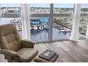 Serene water views from the comfort of this inviting chair at 4939 Floramar Ter # 611, New Port Richey, FL 34652