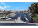 Picturesque view of the canal, featuring boat lifts and docks, perfect for waterfront living at 5145 Porpoise Pl, New Port Richey, FL 34652